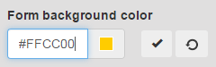 Setting the form background color in Theme Designer
