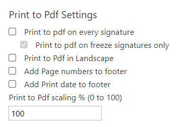 Screenshot of the Print to PDF settings for a Wrap