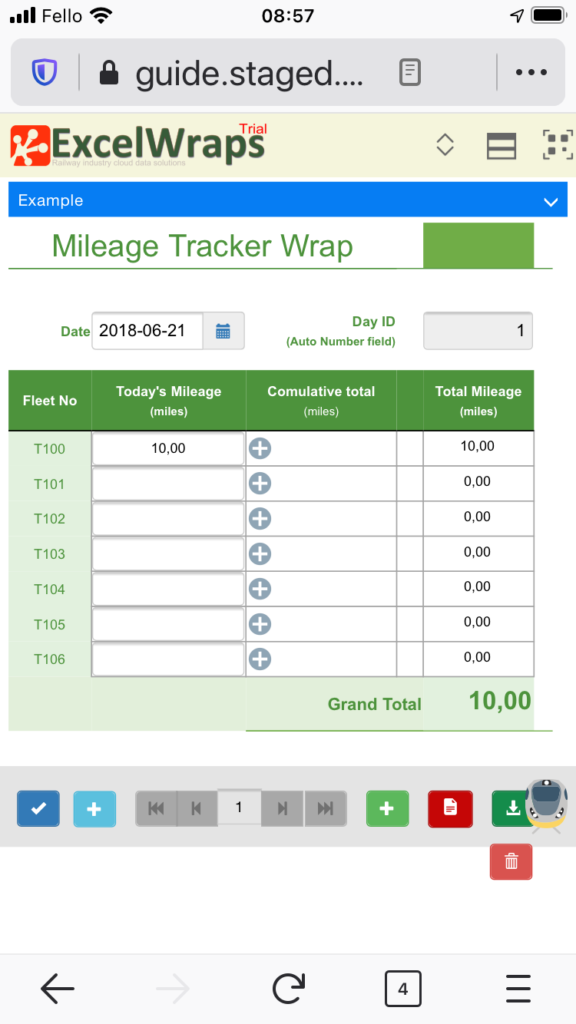 Screenshot of a wrap as it appears to the user on a phone