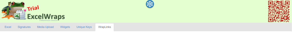 Screenshot of the page header for a frozen wrap with a blue "frozen" icon